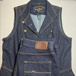 Ralph Lauren Dark Blue Straight Leg Jeans